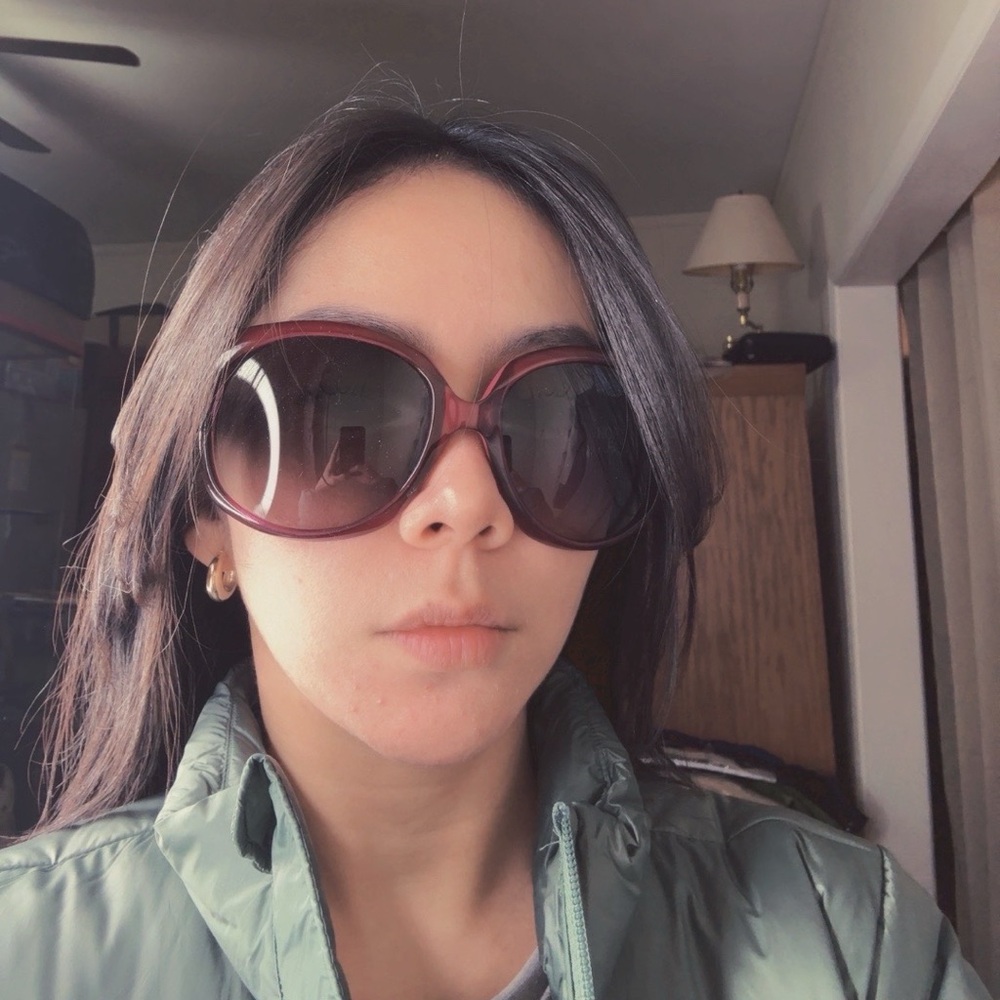 Dior Women's Burgundy Sunglasses - Picture 8 of 9